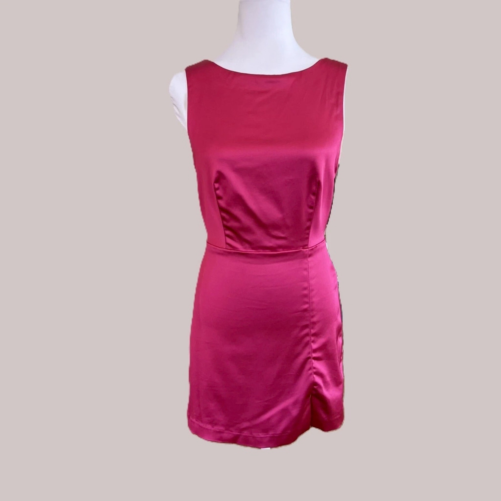 House of Harlow Pink Satin Mini Dress Size 4
